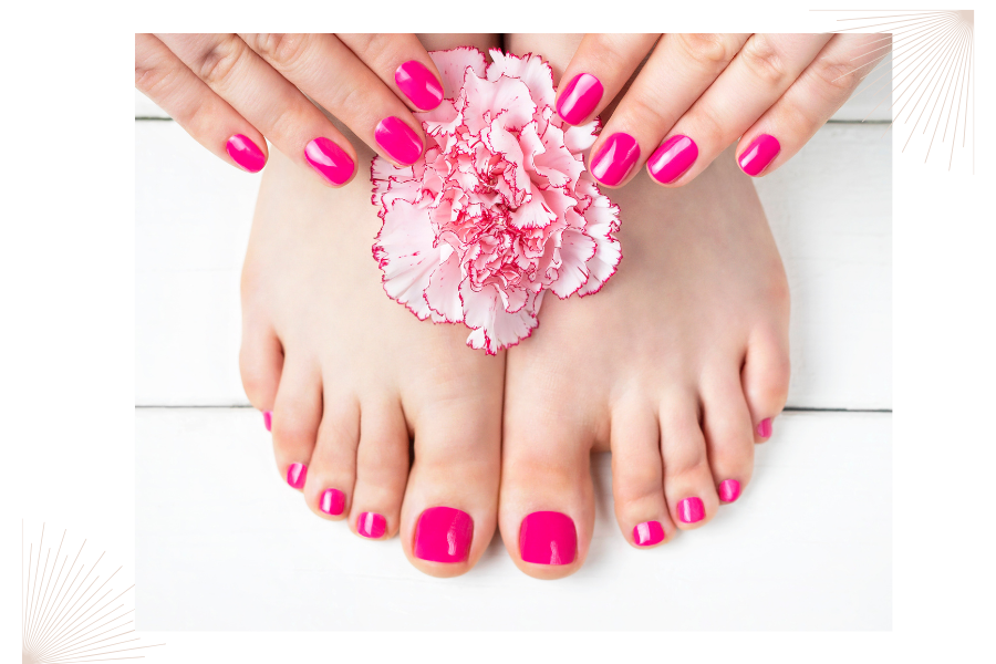 Pedicure and manicure