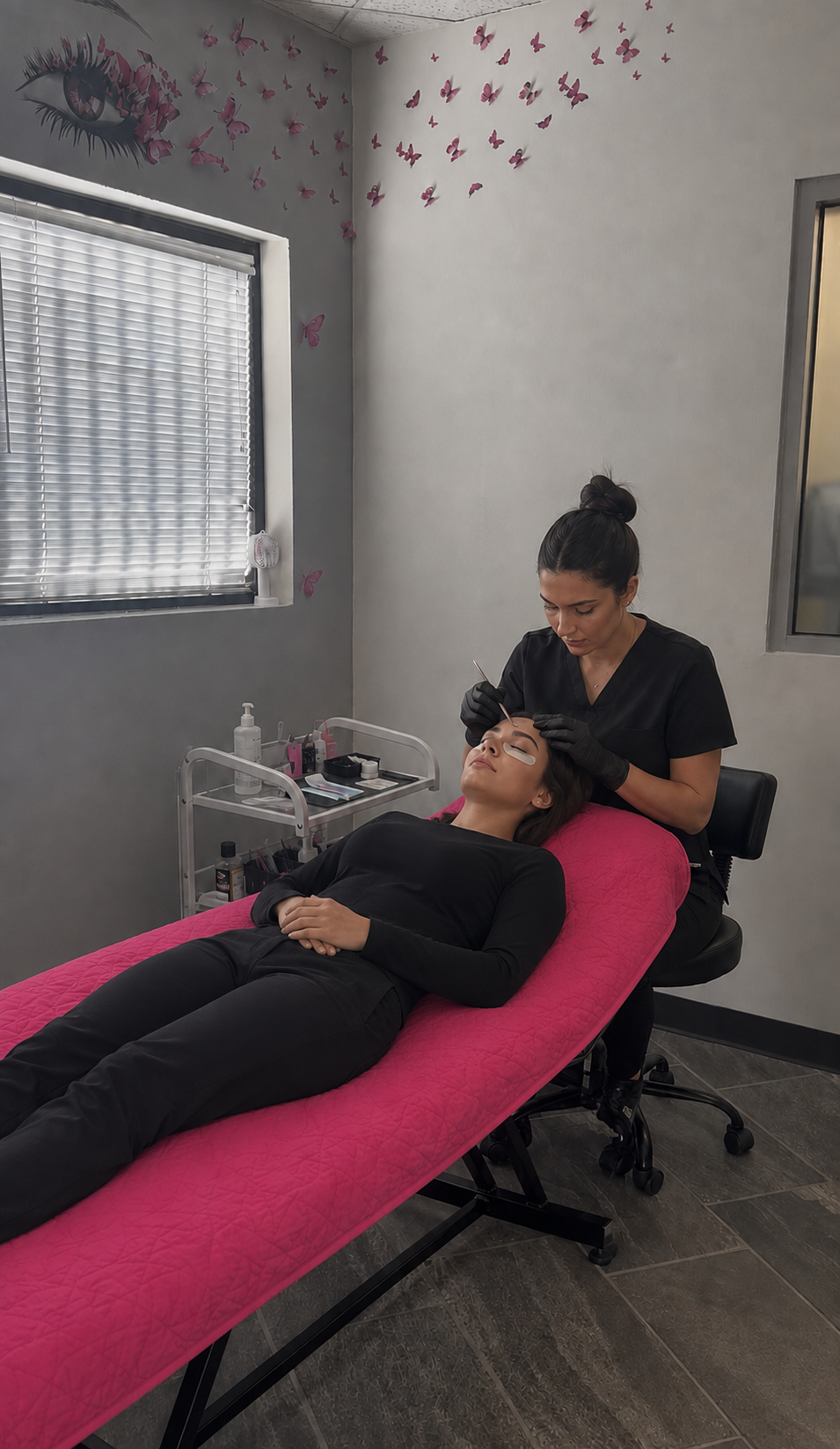Eyelash Extension Removal With New Set
